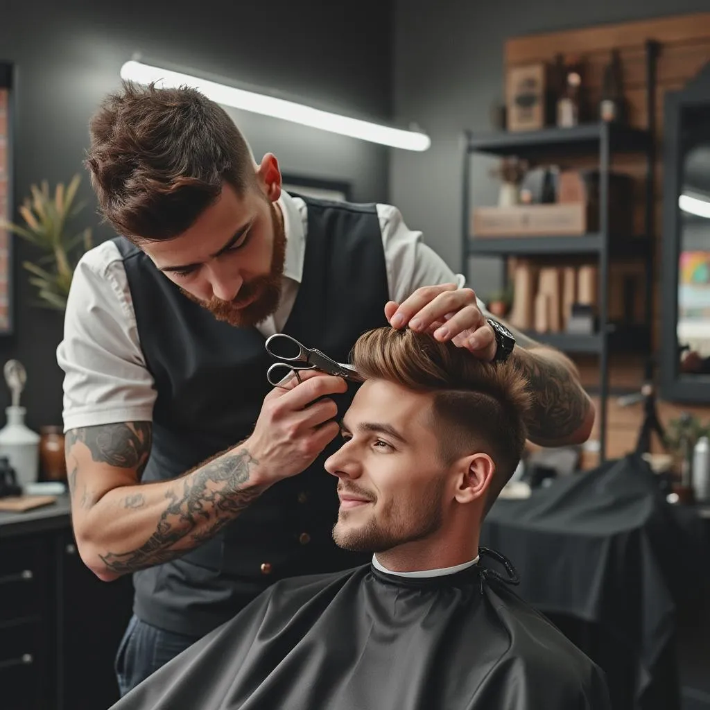 Corte de pelo masculino moderno